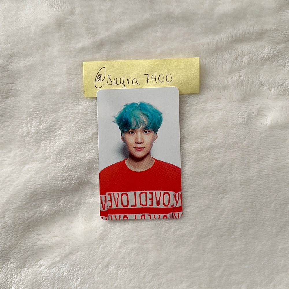 COPY - BTS LOVE YOURSELF Her Suga official Photocard